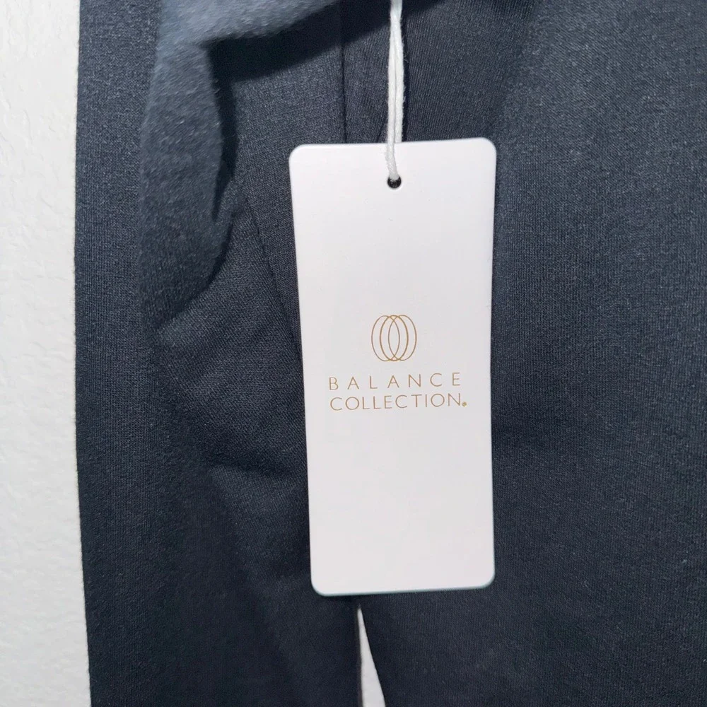 Balance Collection Jacoby LS Hoodie Mens Medium Black French Terry NWT - Picture 5 of 6